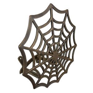 Spider Web XL Cast Iron Hose Holder, Bronze Outdoor Wall Mount